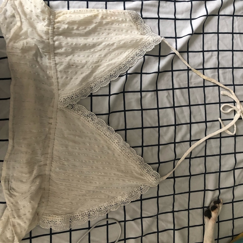 white crop shirt